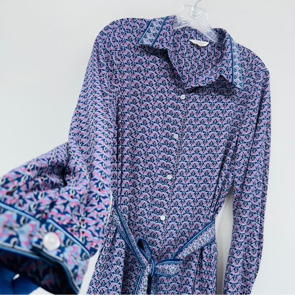 Max Studio Women Jumpsuit Small Wide Leg Blue Casual Summer Fresh Lightweight - Picture 5 of 10